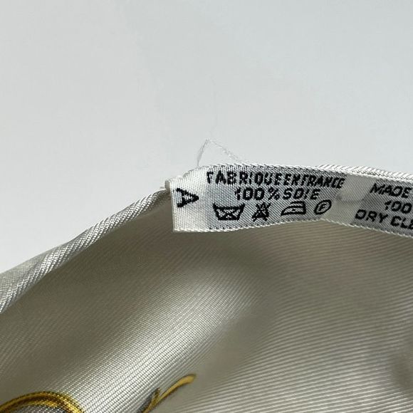 Hermes Carré 90 DIES ET HORE Astrology Sun Scarf Silk Beige Women - Picture 3 of 5